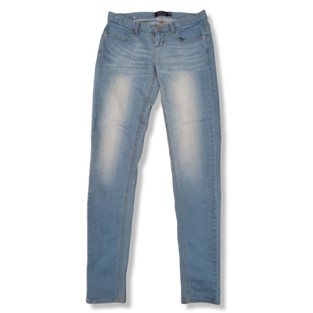 Giordano Jeans Size 23 Low Rise Skinny Tapered Jeans Women's Blue Denim Pants